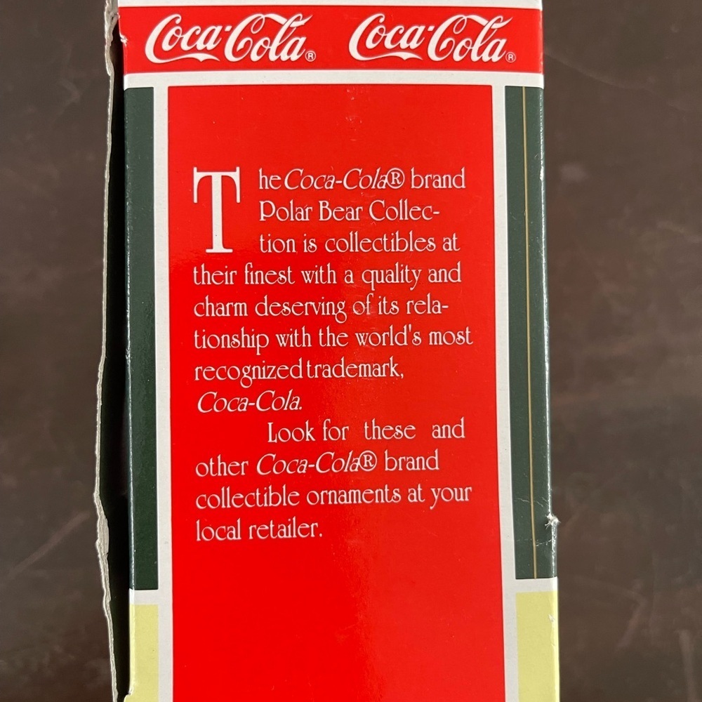 Coca-Cola Polar Bear vintage 1995/1996 collectible Ornament - Picture 6 of 7